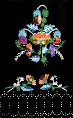 El yapımı nakış, halk sanatı ve el işi.