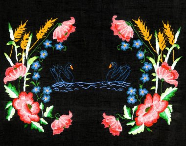 El yapımı nakış, halk sanatı ve el işi.