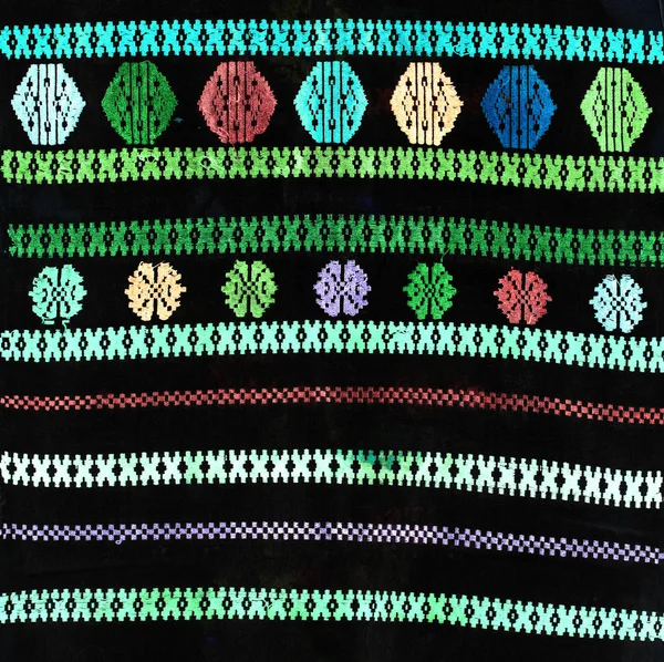 Handmade Embroidery Folk Arts Crafts — Stock Photo, Image