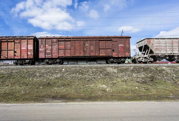 Demiryolu Tank Vagonu Seçici Odak — Stok fotoğraf