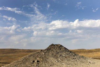 çamur yanardağı, peyzaj, seçici odak