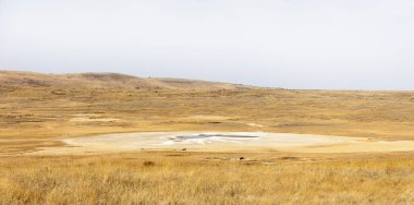 çamur yanardağı, peyzaj, seçici odak