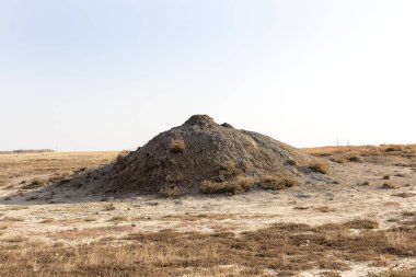 çamur yanardağı, peyzaj, seçici odak