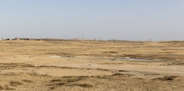 çamur yanardağı, peyzaj, seçici odak