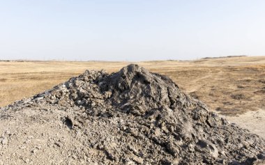 çamur yanardağı, peyzaj, seçici odak