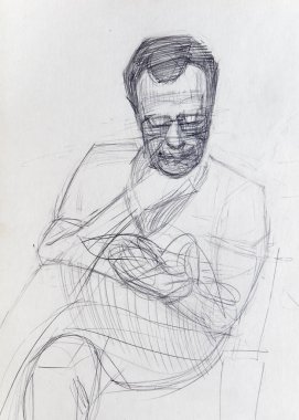 Kalem çizimi, çizim, arka plan