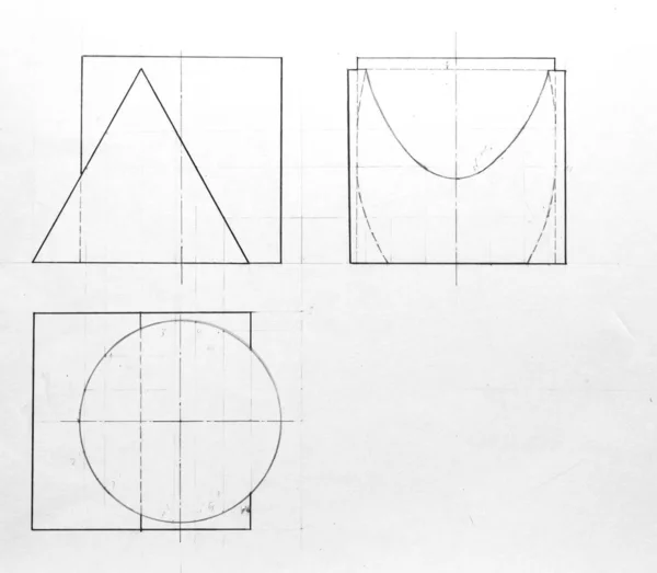 Desenho Lápis Esboço Fundo — Fotografia de Stock