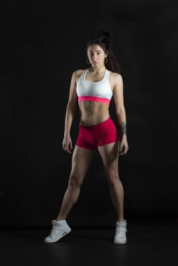 güzel atletik kız poz