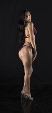 güzel atletik kız poz