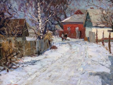 Yağlı boya, renkli arkaplan