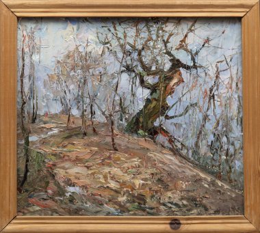 Yağlı boya, renkli arkaplan