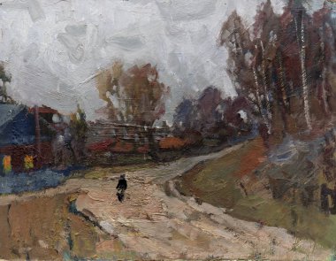 Yağlı boya, renkli arkaplan