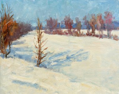 Yağlı boya, renkli arkaplan