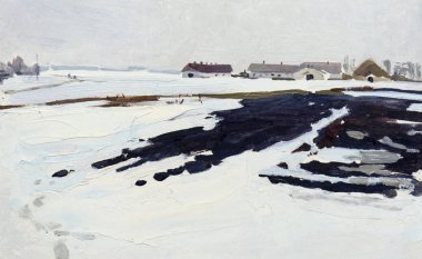 Yağlı boya, renkli arkaplan