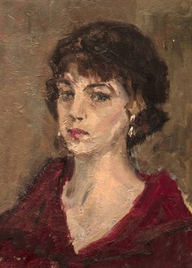 Yağlı boya, renkli arkaplan