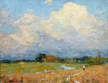 Yağlı boya, renkli arkaplan