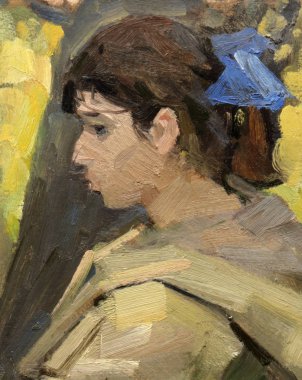 Yağlı boya, renkli arkaplan