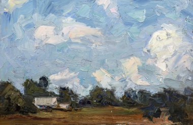 Yağlı boya, renkli arkaplan