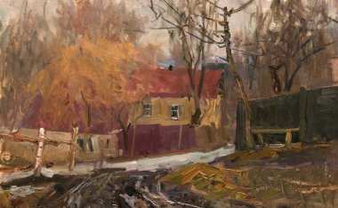 Yağlı boya, renkli arkaplan