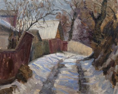 Yağlı boya, renkli arkaplan