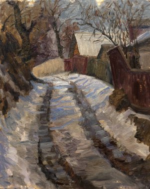 Yağlı boya, renkli arkaplan