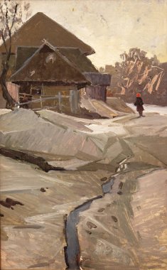 Yağlı boya, renkli arkaplan