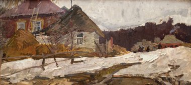 Yağlı boya, renkli arkaplan