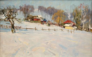 Yağlı boya, renkli arkaplan