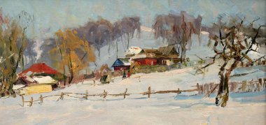 Yağlı boya, renkli arkaplan