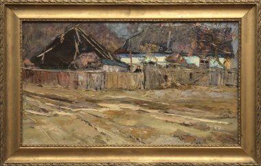 Yağlı boya, renkli arkaplan