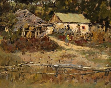 Yağlı boya, renkli arkaplan