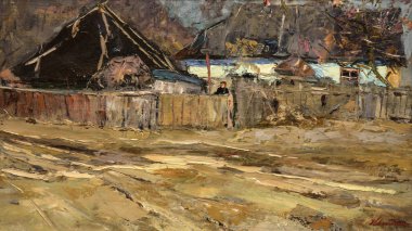 Yağlı boya, renkli arkaplan