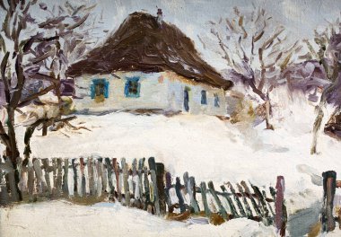 Yağlı boya, renkli arkaplan