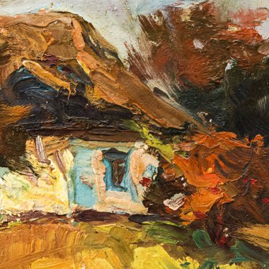 Yağlı boya, renkli arkaplan