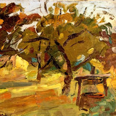 Yağlı boya, renkli arkaplan