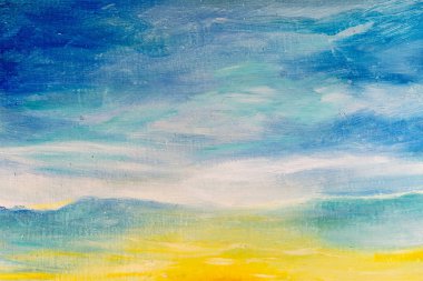 Yağlı boya, renkli arkaplan