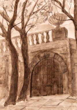 Yağlı boya, renkli arkaplan