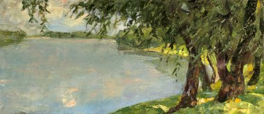 Yağlı boya, renkli arkaplan