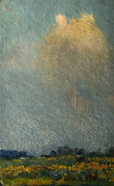 Yağlı boya, renkli arkaplan