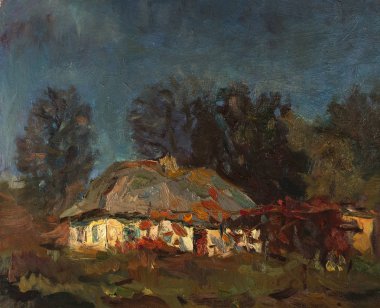 Yağlı boya, renkli arkaplan