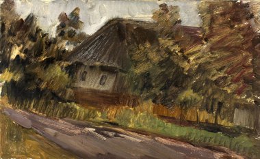 Yağlı boya, renkli arkaplan