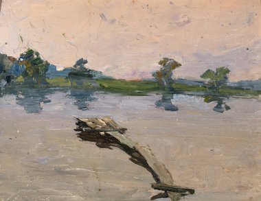 Yağlı boya, renkli arkaplan