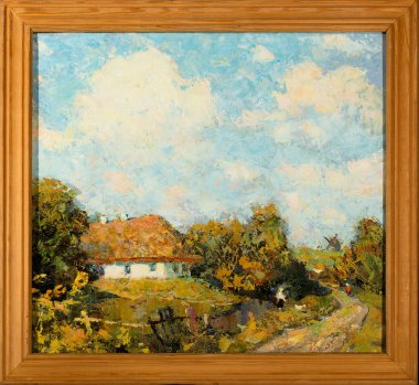 Yağlı boya, renkli arkaplan