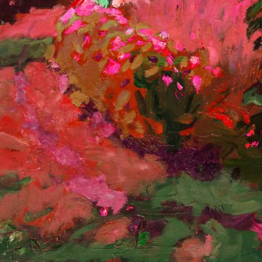 Yağlı boya, renkli arkaplan