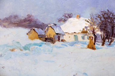 Yağlı boya, renkli arkaplan