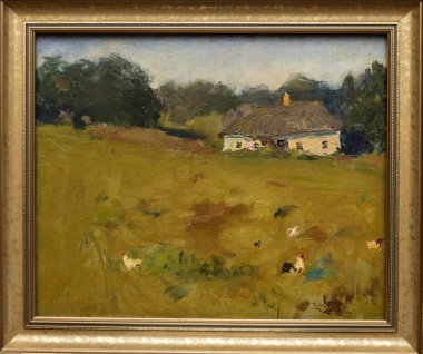 Yağlı boya, renkli arkaplan