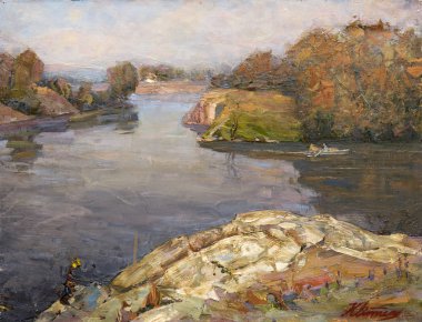 Yağlı boya, renkli arkaplan