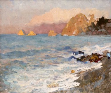 Yağlı boya, renkli arkaplan