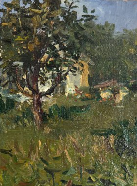 Yağlı boya, renkli arkaplan