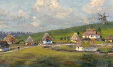 Yağlı boya, renkli arkaplan